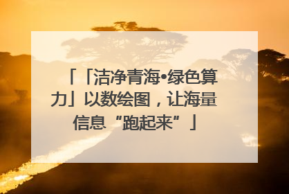 「洁净青海•绿色算力」以数绘图，让海量信息“跑起来”