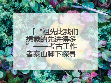 “祖先比我们想象的先进得多”——考古工作者泰山脚下探寻中华文明起源