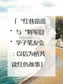 “红巷苗苗”与“将军县”学子笔友会：以信为桥共读红色故事