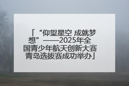 “仰望星空 成就梦想”——2025年全国青少年航天创新大赛青岛选拔赛成功举办