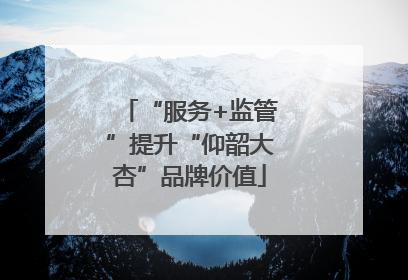 “服务+监管”提升“仰韶大杏”品牌价值