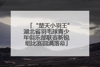 “楚天小羽王”湖北省羽毛球青少年俱乐部联赛新锐组比赛圆满落幕