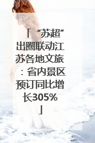 “苏超”出圈联动江苏各地文旅：省内景区预订同比增长305%