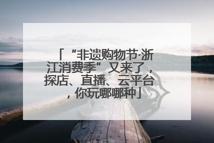 “非遗购物节·浙江消费季”又来了，探店、直播、云平台，你玩哪哪种