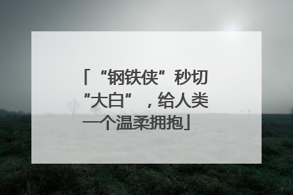 “钢铁侠”秒切“大白”，给人类一个温柔拥抱