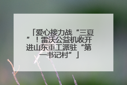 爱心接力战“三夏”！雷沃公益机收开进山东重工派驻“第一书记村”