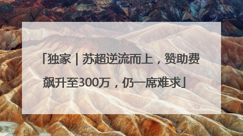 独家｜苏超逆流而上，赞助费飙升至300万，仍一席难求