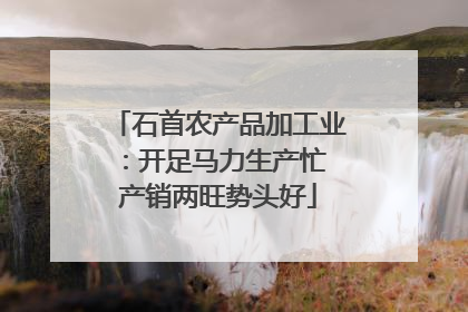 石首农产品加工业：开足马力生产忙 产销两旺势头好
