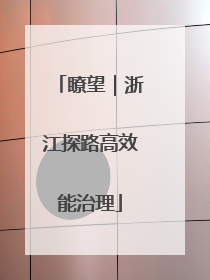 瞭望｜浙江探路高效能治理