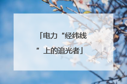 电力“经纬线”上的追光者