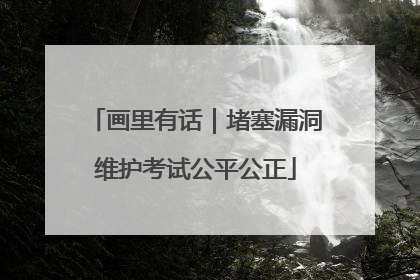 画里有话｜堵塞漏洞维护考试公平公正