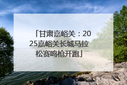 甘肃嘉峪关：2025嘉峪关长城马拉松赛鸣枪开跑