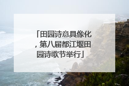 田园诗意具像化，第八届都江堰田园诗歌节举行