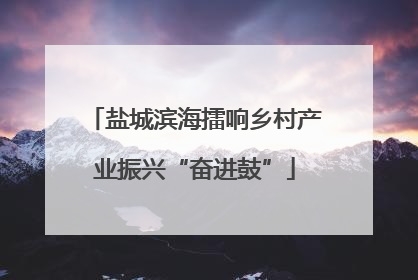 盐城滨海擂响乡村产业振兴“奋进鼓”