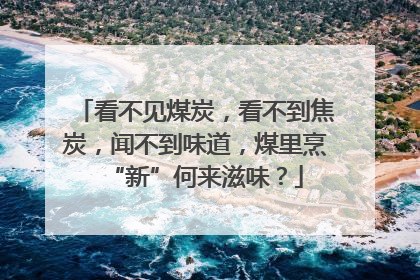 看不见煤炭，看不到焦炭，闻不到味道，煤里烹“新”何来滋味？