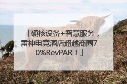 硬核设备+智慧服务，雷神电竞酒店超越商圈70%RevPAR！