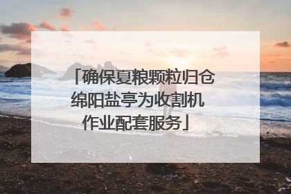确保夏粮颗粒归仓 绵阳盐亭为收割机作业配套服务