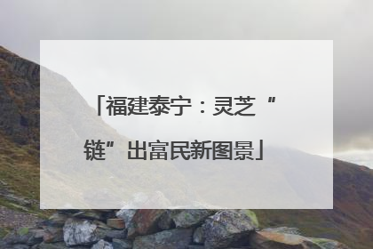 福建泰宁：灵芝“链”出富民新图景