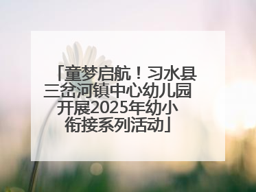 童梦启航！习水县三岔河镇中心幼儿园开展2025年幼小衔接系列活动