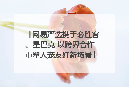 网易严选携手必胜客、星巴克 以跨界合作重塑人宠友好新场景