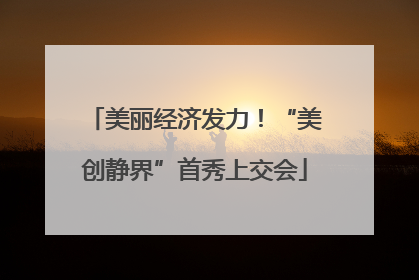 美丽经济发力！“美创静界”首秀上交会