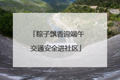 粽子飘香迎端午 交通安全进社区
