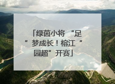 绿茵小将 “足”梦成长！榕江“园超”开赛