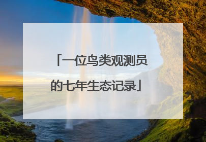 一位鸟类观测员的七年生态记录