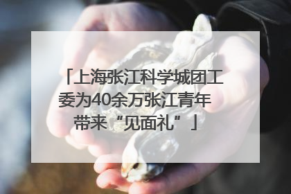 上海张江科学城团工委为40余万张江青年带来“见面礼”
