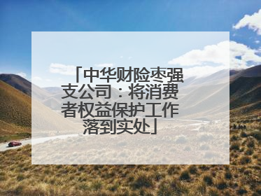 中华财险枣强支公司：将消费者权益保护工作落到实处