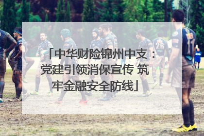 中华财险锦州中支：党建引领消保宣传 筑牢金融安全防线