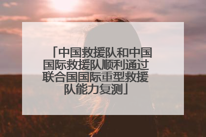 中国救援队和中国国际救援队顺利通过联合国国际重型救援队能力复测