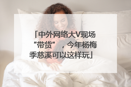 中外网络大V现场“带货”，今年杨梅季慈溪可以这样玩