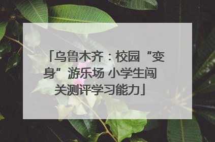乌鲁木齐：校园“变身”游乐场 小学生闯关测评学习能力