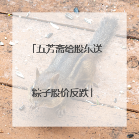 五芳斋给股东送粽子股价反跌