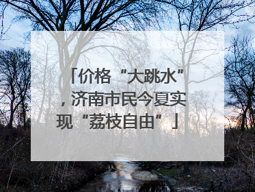 价格“大跳水”，济南市民今夏实现“荔枝自由”