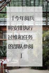 今年阅兵将安排执行过维和任务的部队参阅