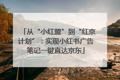 从“小红盟”到“红京计划”：实现小红书广告笔记一键直达京东