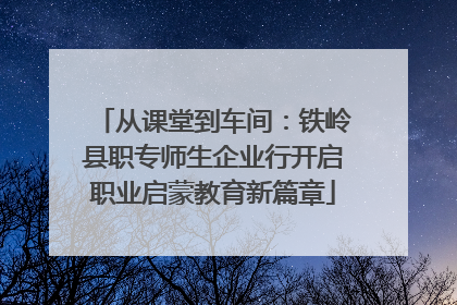 从课堂到车间：铁岭县职专师生企业行开启职业启蒙教育新篇章