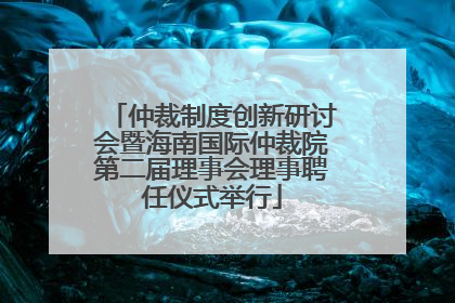 仲裁制度创新研讨会暨海南国际仲裁院第二届理事会理事聘任仪式举行