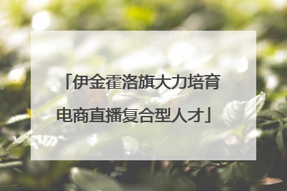伊金霍洛旗大力培育电商直播复合型人才