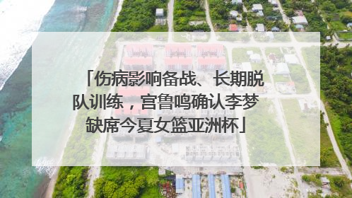 伤病影响备战、长期脱队训练，宫鲁鸣确认李梦缺席今夏女篮亚洲杯