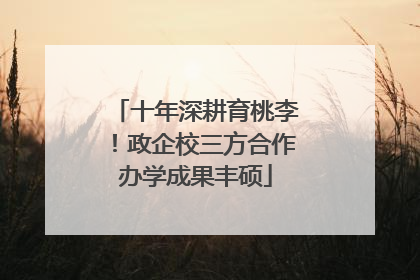 十年深耕育桃李！政企校三方合作办学成果丰硕