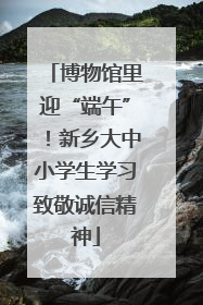 博物馆里迎“端午”！新乡大中小学生学习致敬诚信精神