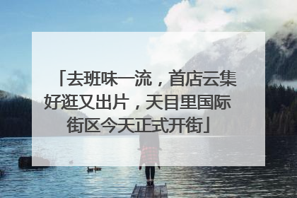 去班味一流，首店云集好逛又出片，天目里国际街区今天正式开街