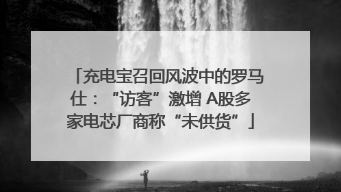 充电宝召回风波中的罗马仕：“访客”激增 A股多家电芯厂商称“未供货”