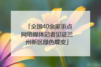全国40余家重点网络媒体记者见证兰州新区绿色蝶变