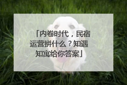 内卷时代，民宿运营拼什么？知遇知寓给你答案