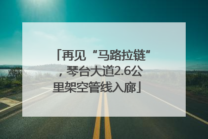 再见“马路拉链”，琴台大道2.6公里架空管线入廊