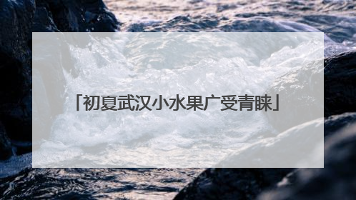 初夏武汉小水果广受青睐